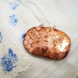 Signed "The Queened Bee" Necklace